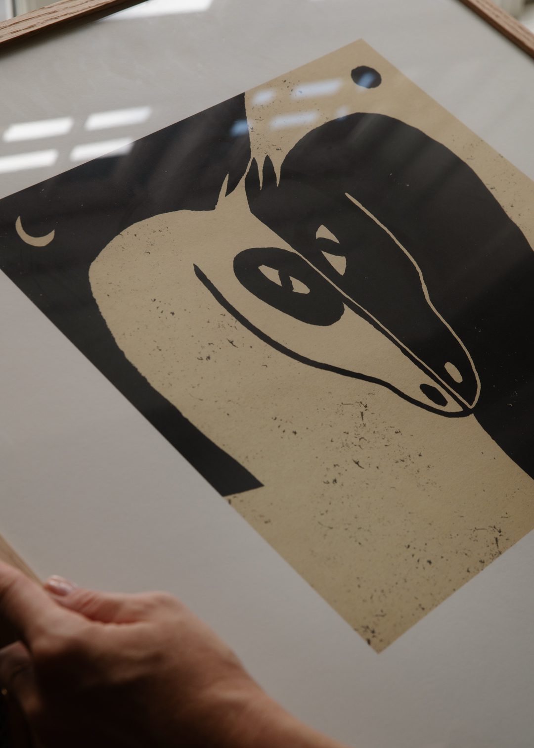 The Poster Club Moon and Sun Kunstdruck 50x50 cm beige
