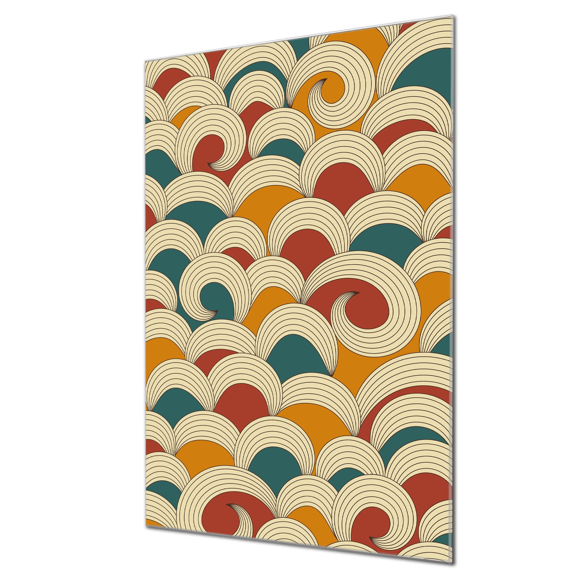 Banjado Magnettafel Waldbeeren Glasmagnettafel 40x60 cm Muster