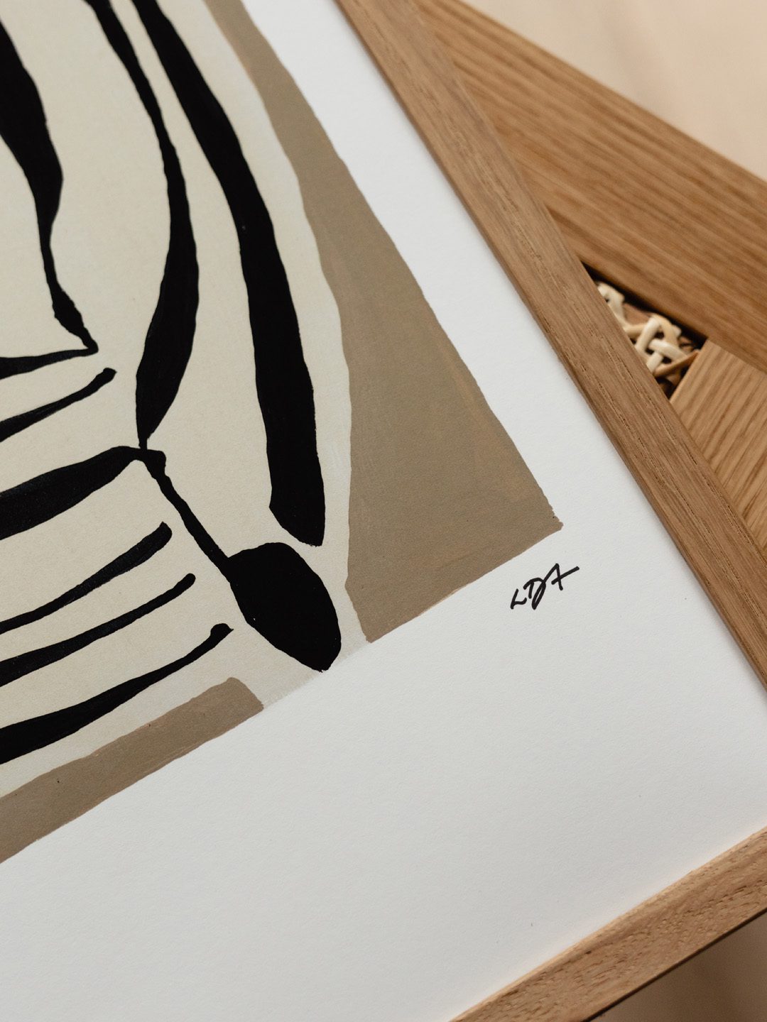 The Poster Club Art Prints Layered Poster A4 beige abstrakt