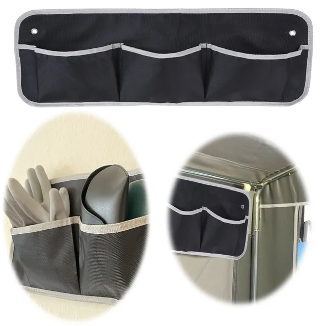 LS-LebenStil Möbel & Wohnen Hänge-Organizer 3 Fächer 60cm Schwarz