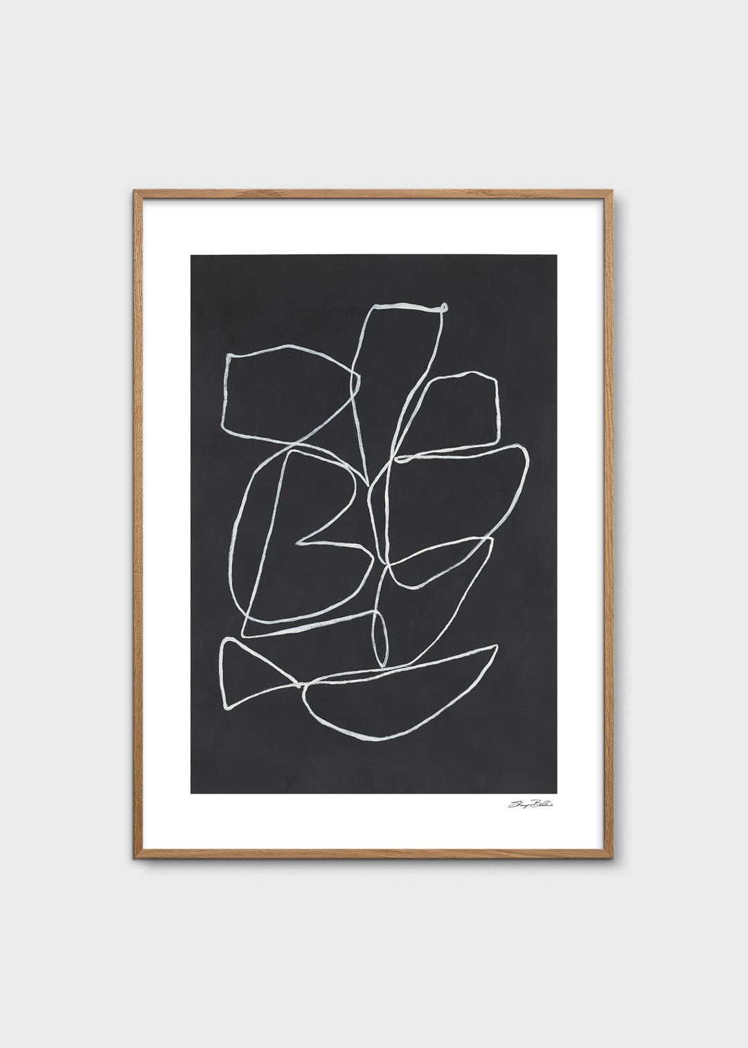 The Poster Club Midnight Garden Poster 30x40 schwarz-weiß