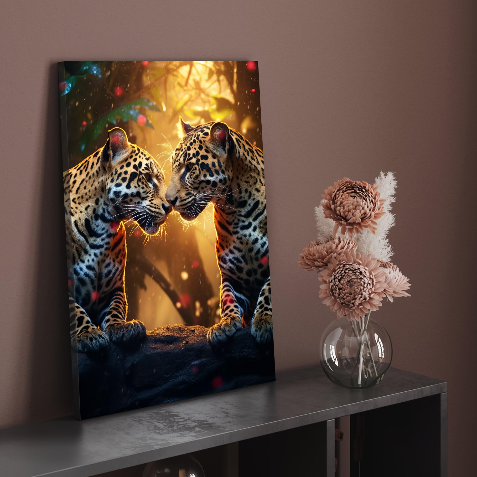 Hustling Sharks Wandbilder Jaguar Love Wandbild 40x60 cm