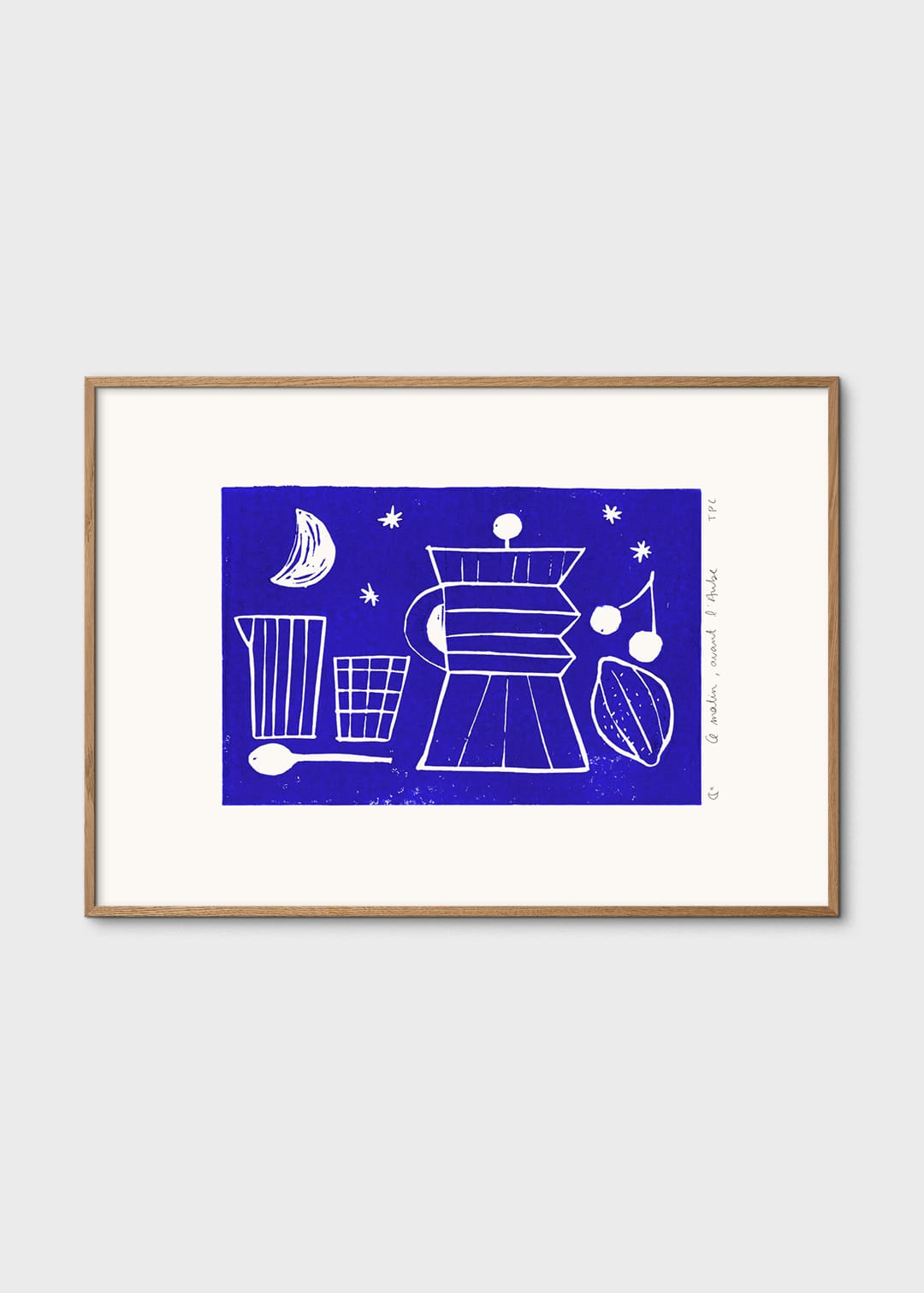 The Poster Club Art Prints Aube Poster 30x40 cm blau