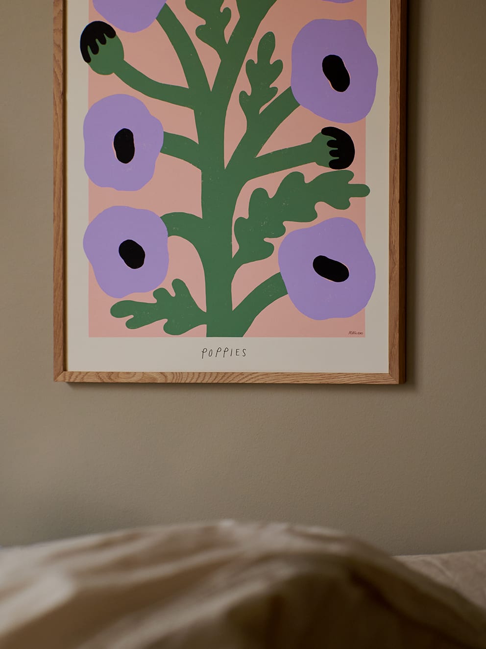 The Poster Club Art Prints Purple Poppies Poster 30x40 cm botanisch