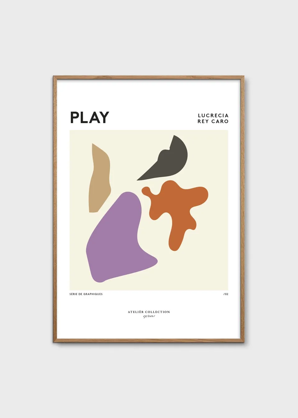 The Poster Club Art Prints Play Kunstdruck 30x40 cm lila