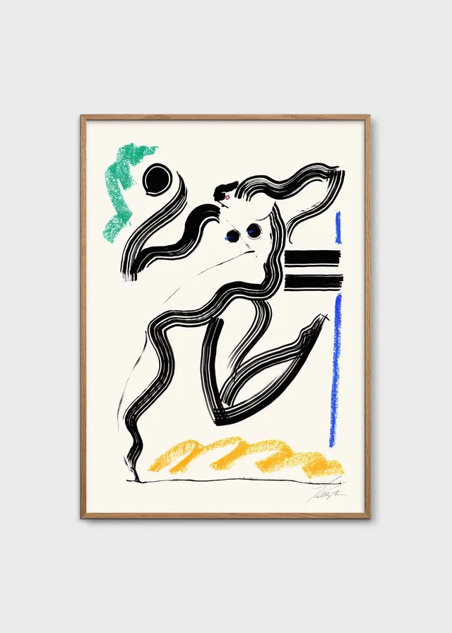 The Poster Club Art Prints Volleyball Kunstdruck 30x40 cm abstrakt