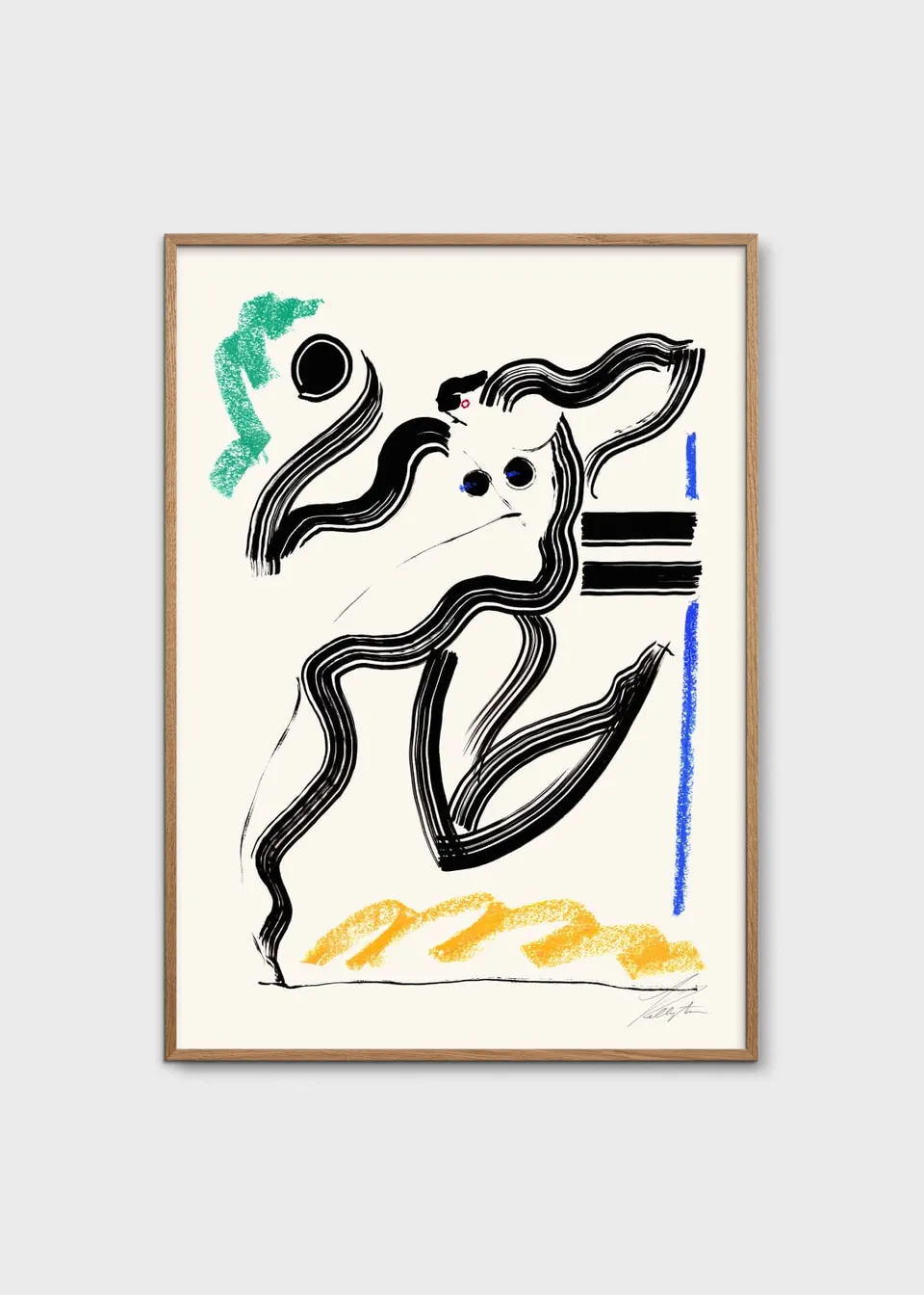 The Poster Club Art Prints Volleyball Kunstdruck 30x40 cm abstrakt