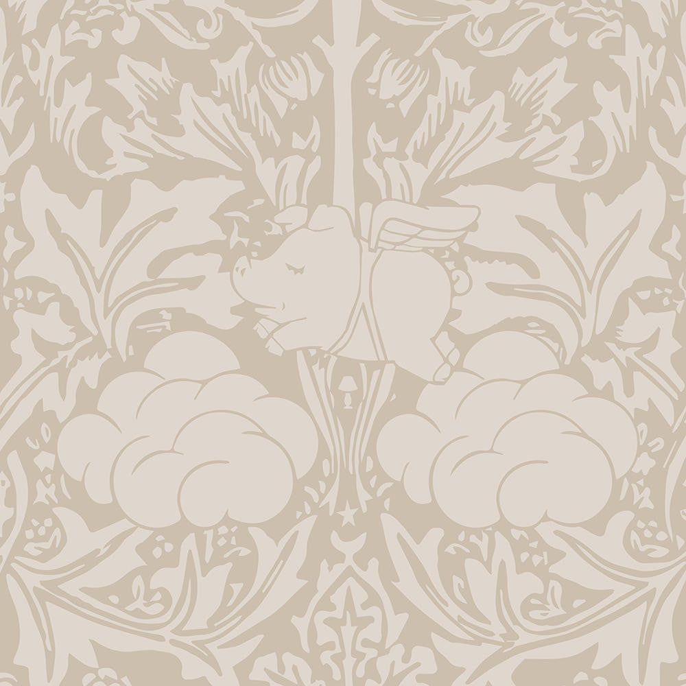 Mineheart Morris Dream Tapete Warm Taupe Vlies floral 52cm