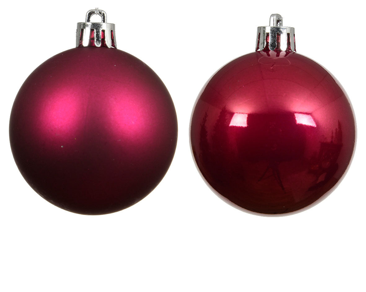 LS-LebenStil Möbel Festive Pink 6cm Weihnachtskugeln 12er