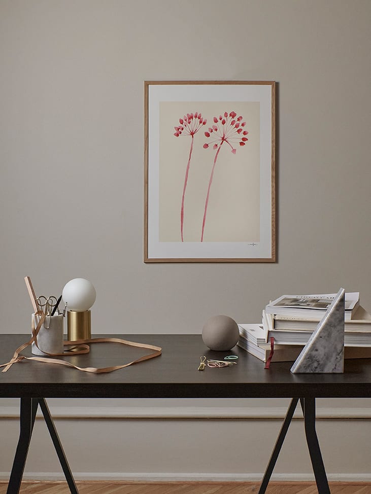 The Poster Club Art Prints Flowers 02 Poster 30x40 cm Beige