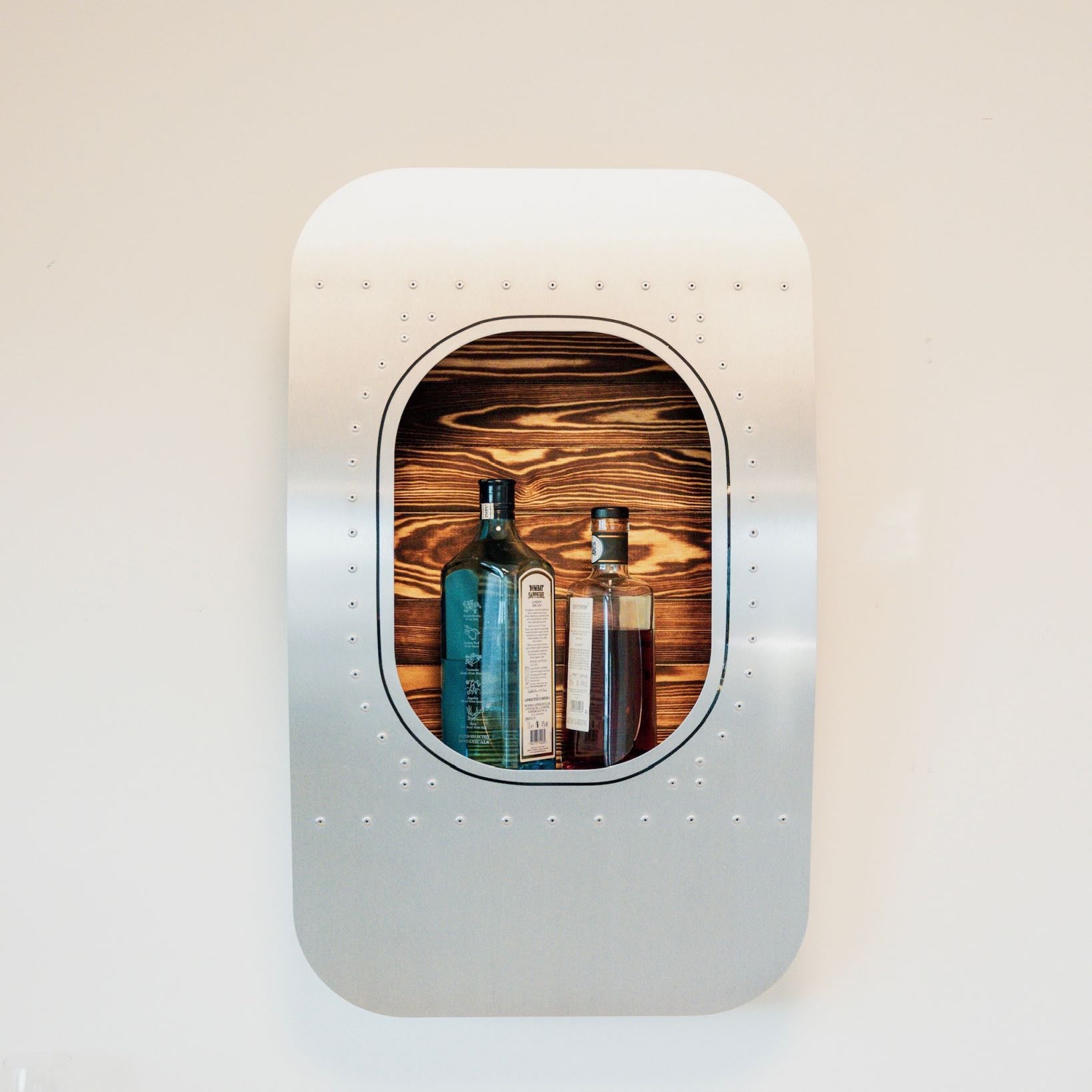 aircraftwindows Wall Bars 1er Wandbar Tannenholz Flamed Oiled