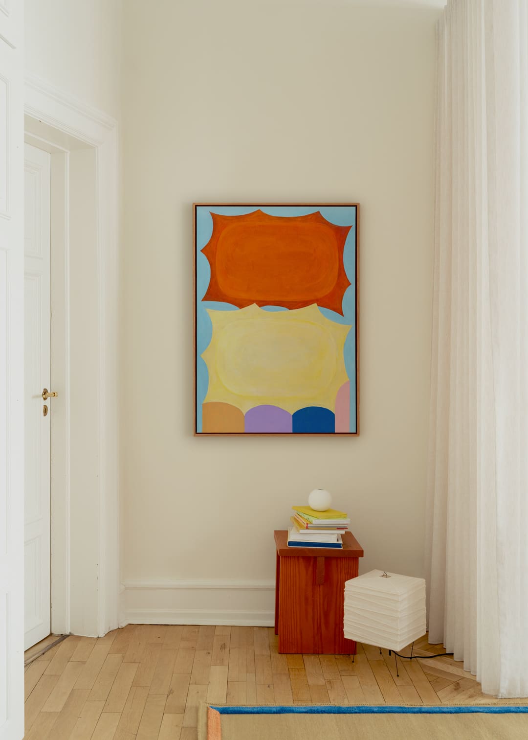 The Poster Club Sun Stump Canvas 30x40 cm blau