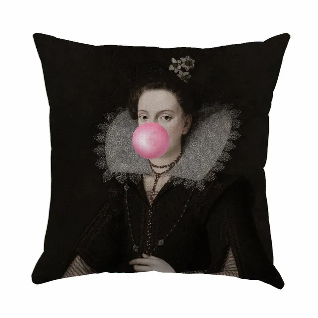 Mineheart Bubblegum Lady Kissen 46x46 Canvas