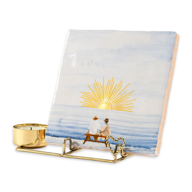 Storytiles Tile holders Golden Heart Kachelhalter Gold Herz