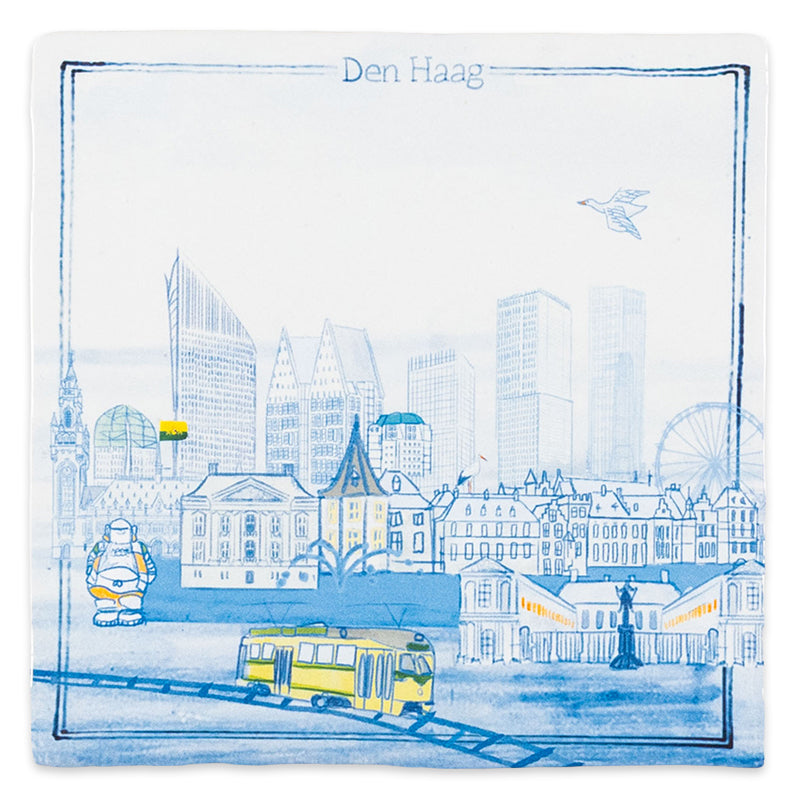 Storytiles Delft Blue Den Haag Wandfliese S 10x10 cm Stadt