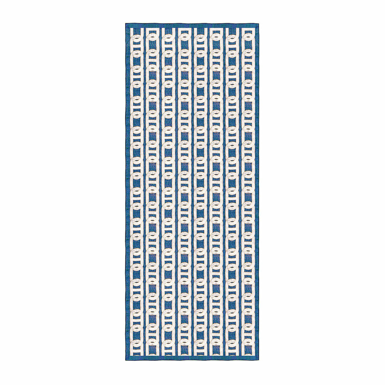Mineheart Chain Scarf Schal Blau 70x170cm Seide