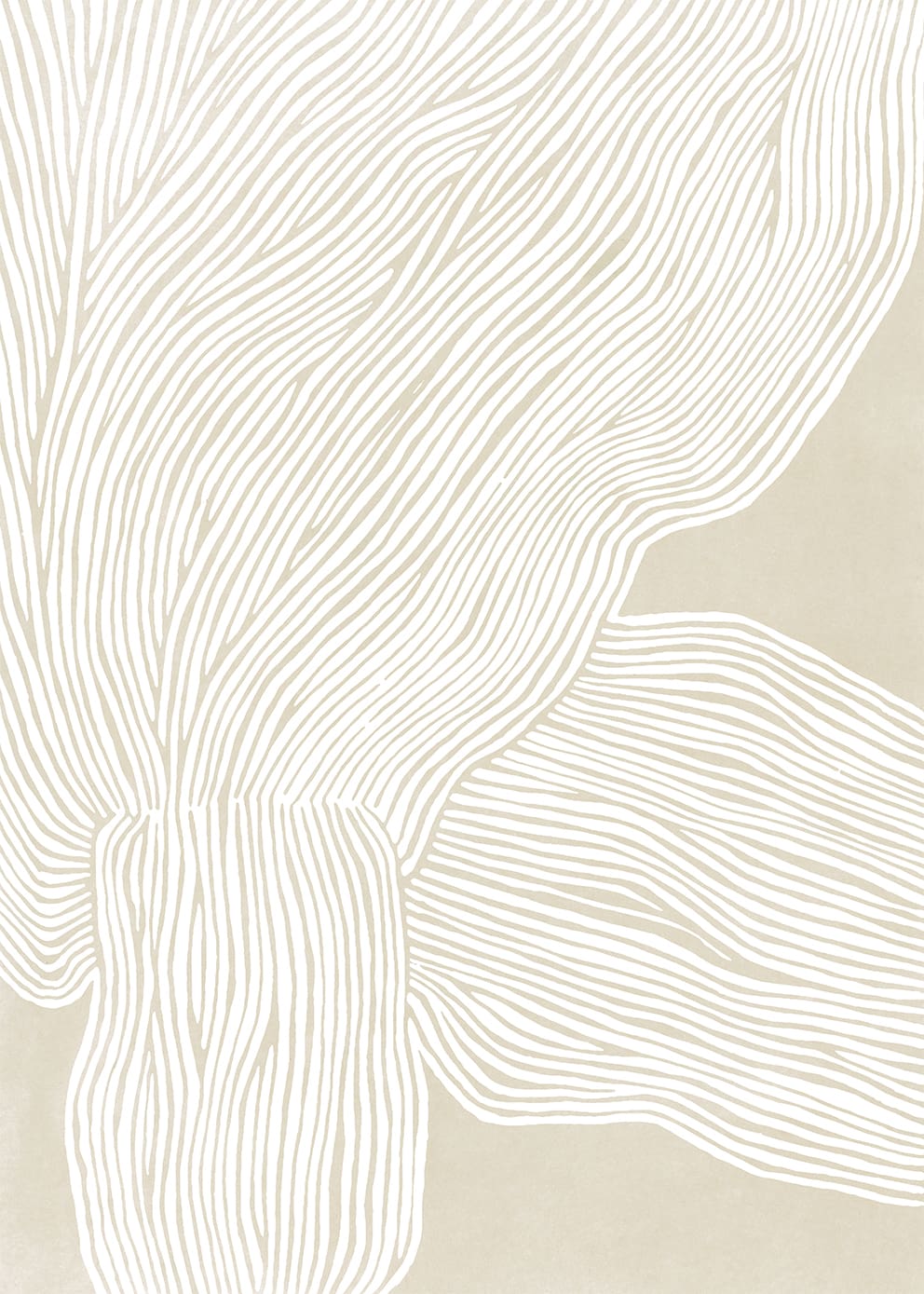 The Poster Club The Line No. 09 Leinwand 30x40 cm Beige