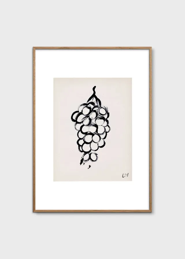The Poster Club Grapes Kunstdruck 30x40 cm beige