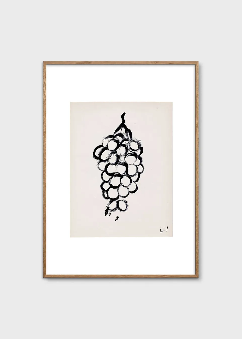 The Poster Club Grapes Kunstdruck 30x40 cm beige