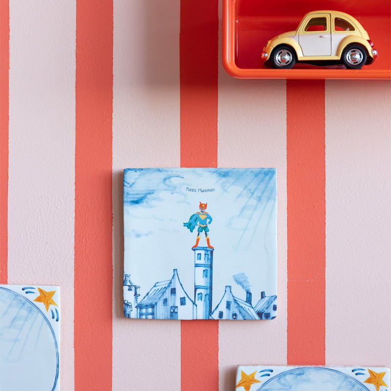 Storytiles Delft Blue Kleine held Fliese S 10x10 cm Baby