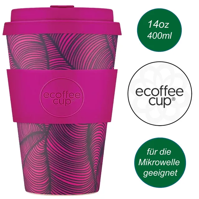 LS-LebenStil Otrobanda Ecoffee Cup 400ml Pink Mehrweg