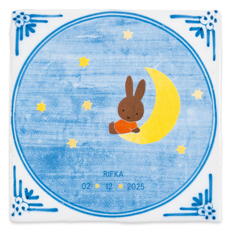Storytiles Delft Blue In de maneschijn Wandfliese Baby