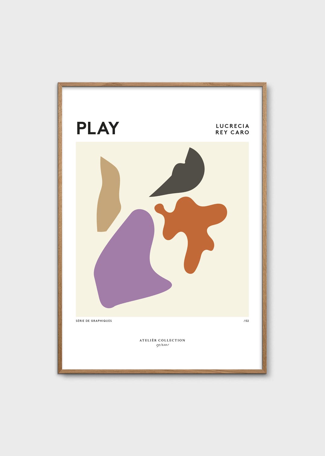 The Poster Club Art Prints Play Kunstdruck 30x40 cm lila