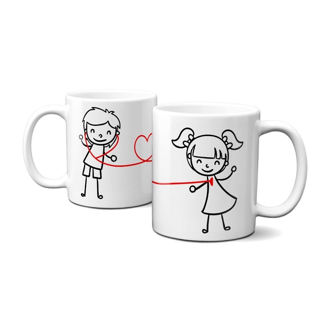 Hustling Sharks Wandbilder Liebe Dich Tasse 330ml weiß Herz