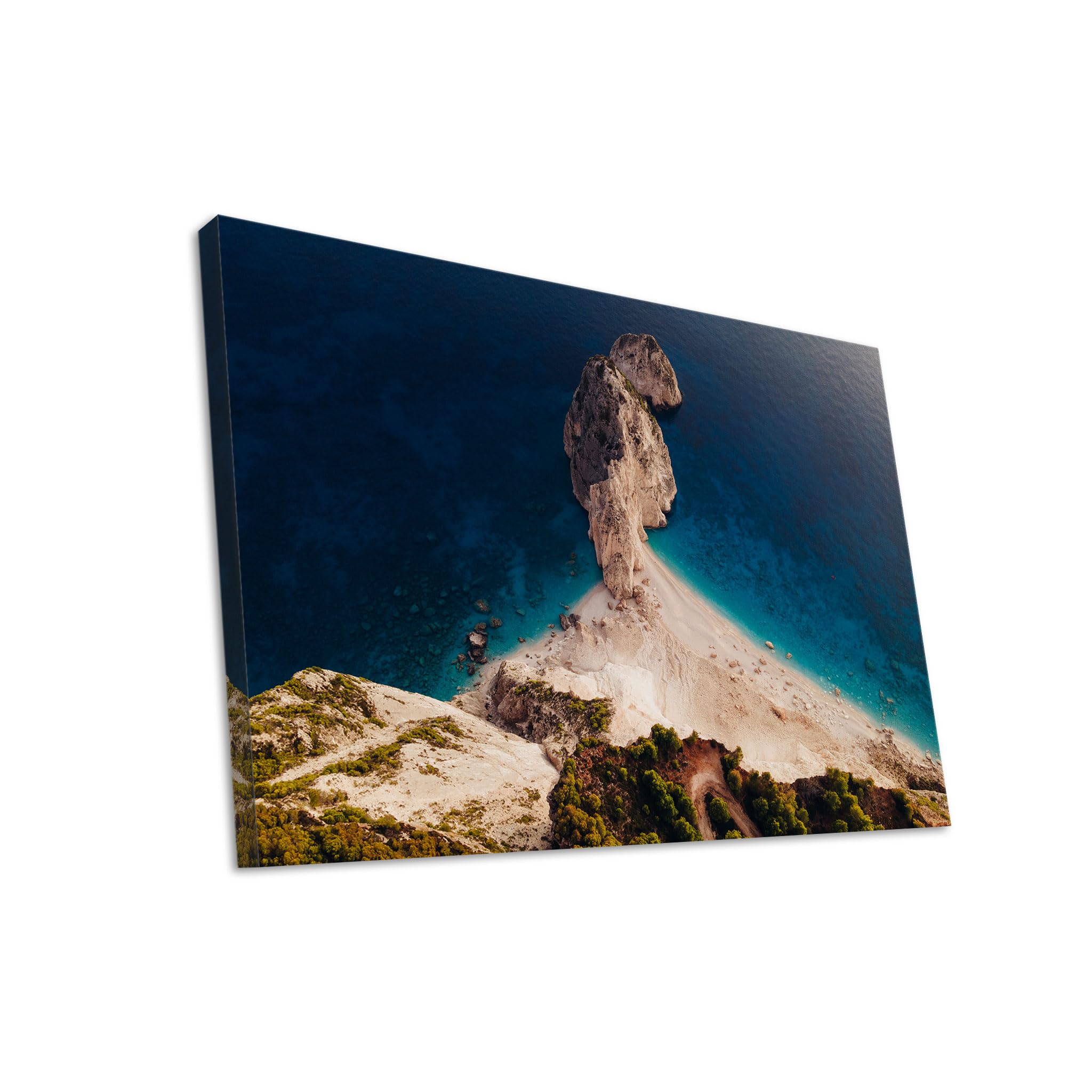 Hustling Sharks Wandbilder Klippen Meer Leinwandbild 30x40 cm