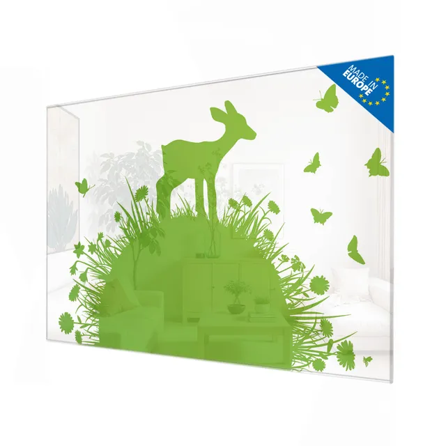 Banjado Magnettafel Rehkitz Glasboard 120x80 Kinder