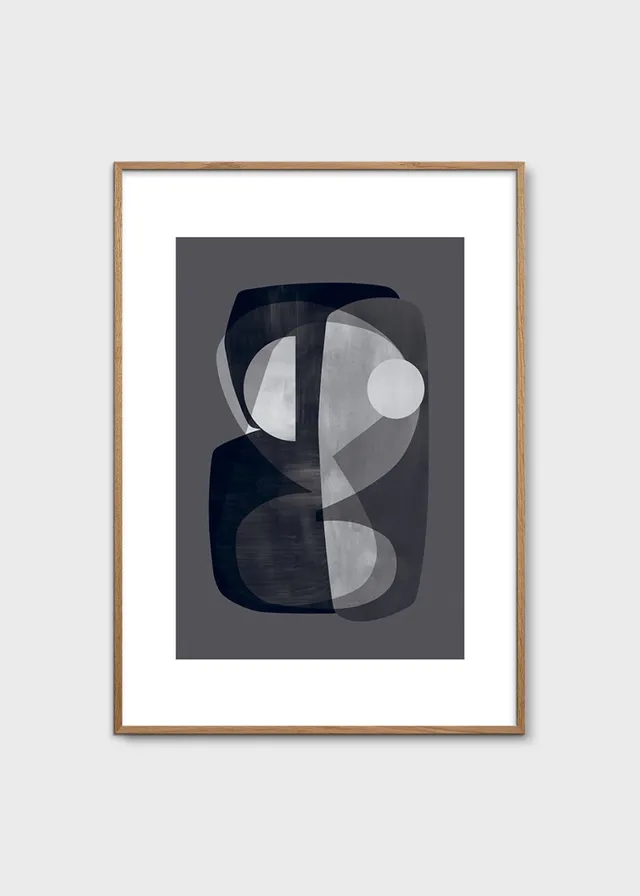 The Poster Club Abstract Construction Poster 30x40 s/w