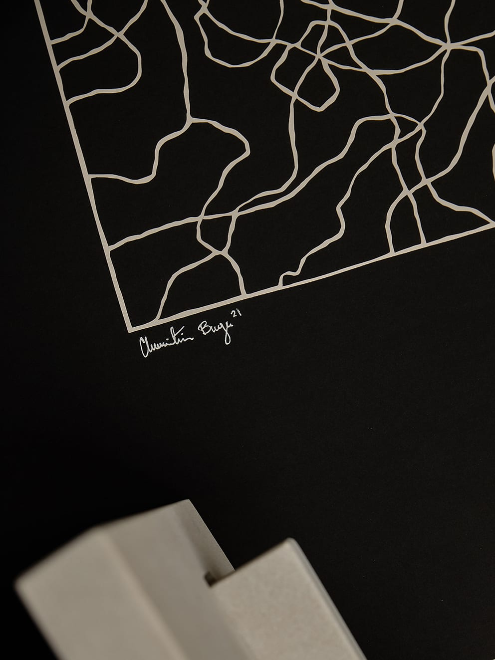 The Poster Club Art Prints Lines No. 01 Poster 30x40 cm schwarz