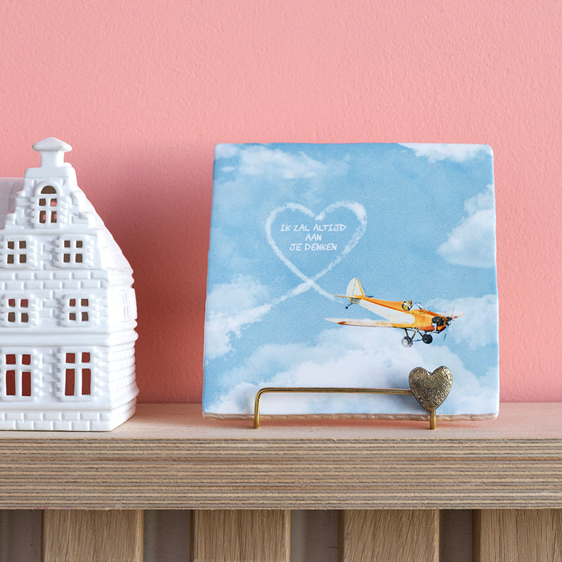 Storytiles Delft Blue A loving expression Fliese S 10x10 Himmel