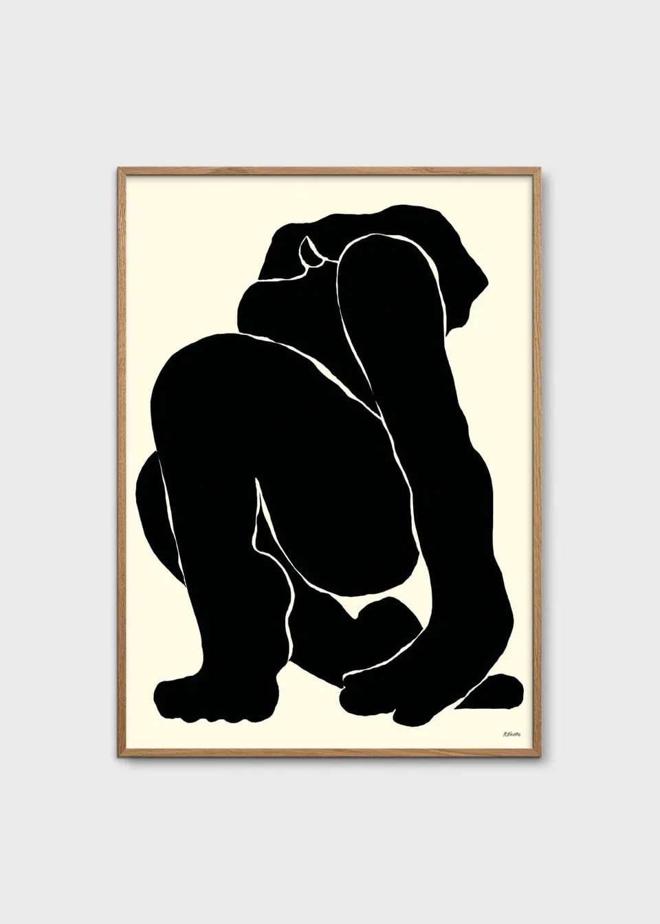 The Poster Club Art Prints Slowly Poster 30x40 cm schwarz