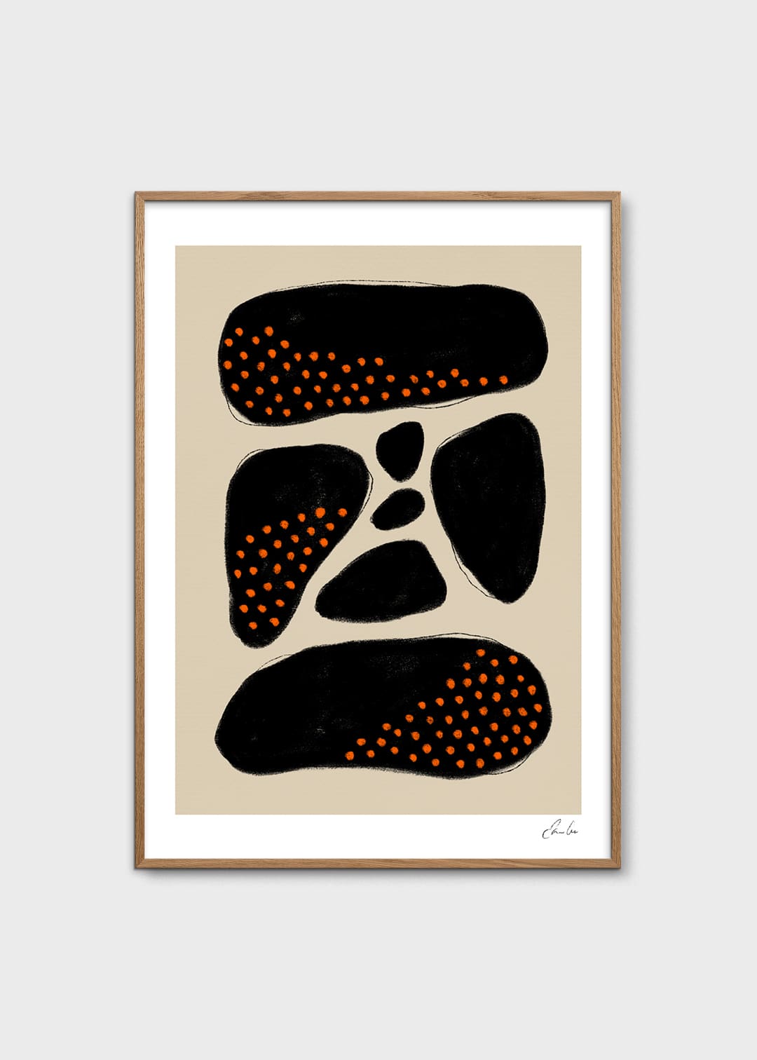 The Poster Club Art Prints Körsbär Poster A4 Rot-Schwarz
