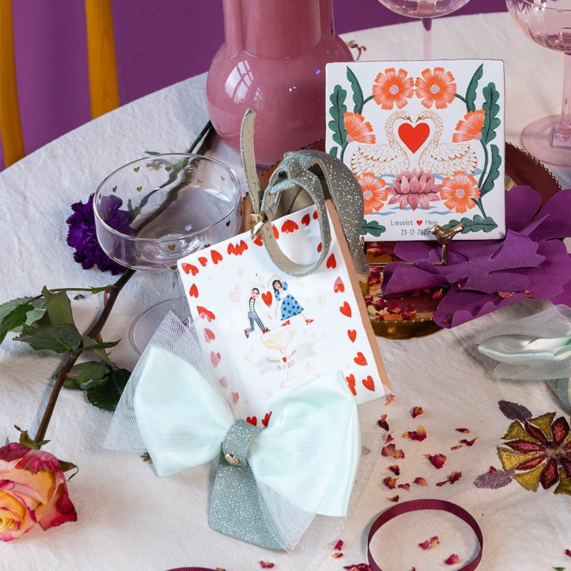 Storytiles Delft blue Proost op de liefde Fliese S 10x10 cm Liebe