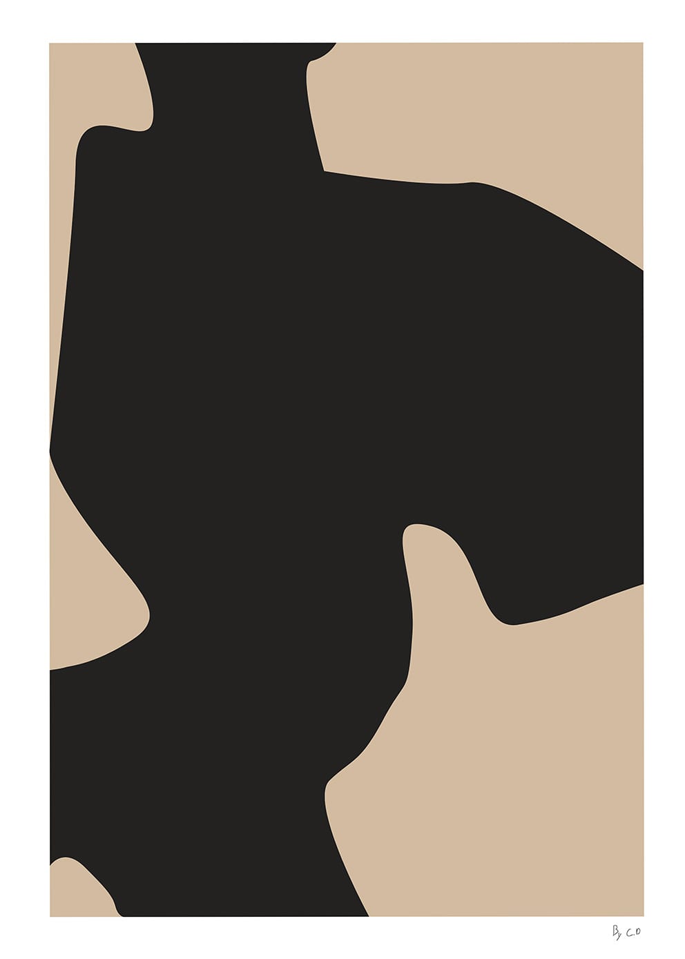 The Poster Club Simple Object 09 Wandbild 50x70 cm beige