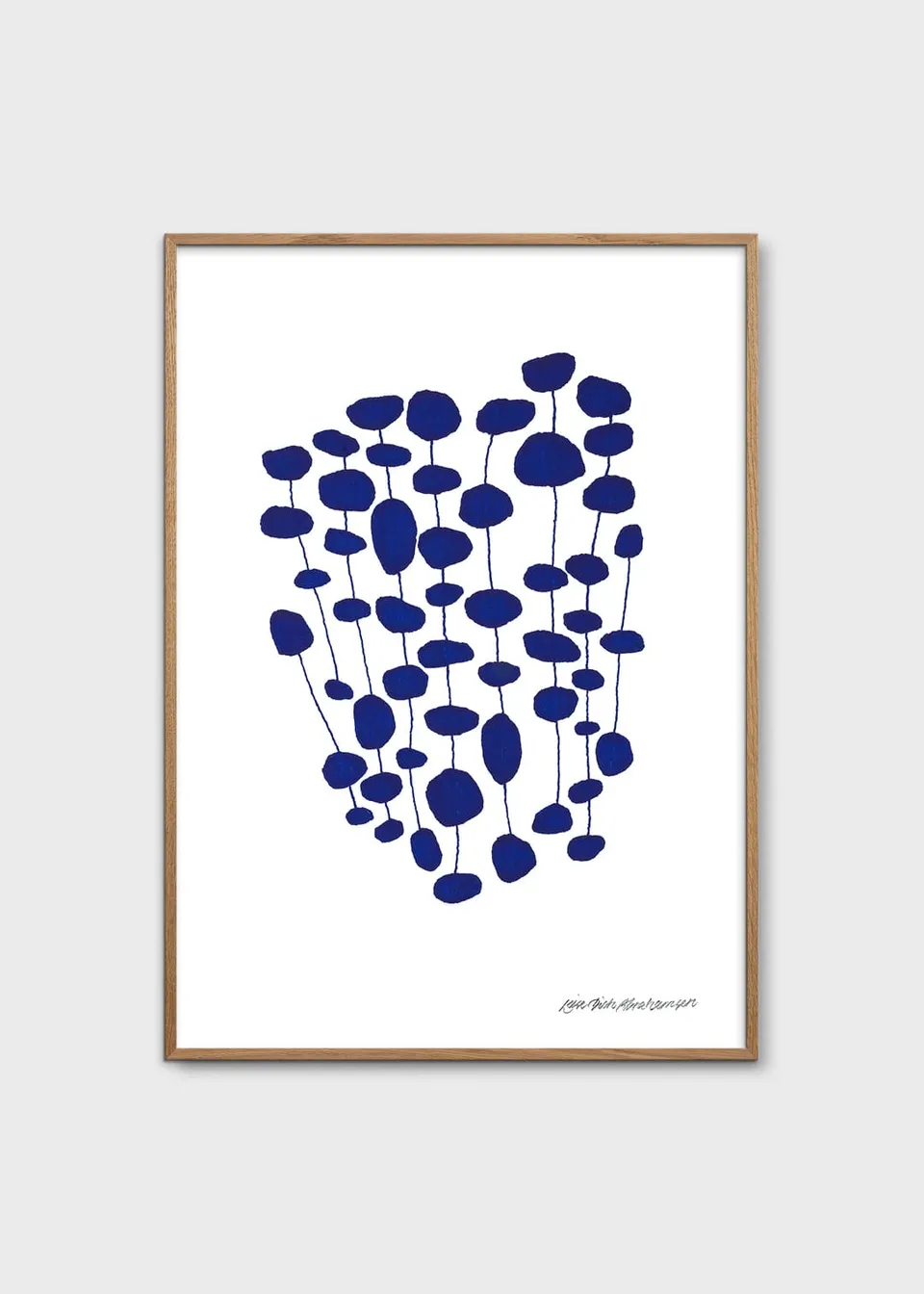 The Poster Club Blue Pearl Forest Poster 30x40 cm blau