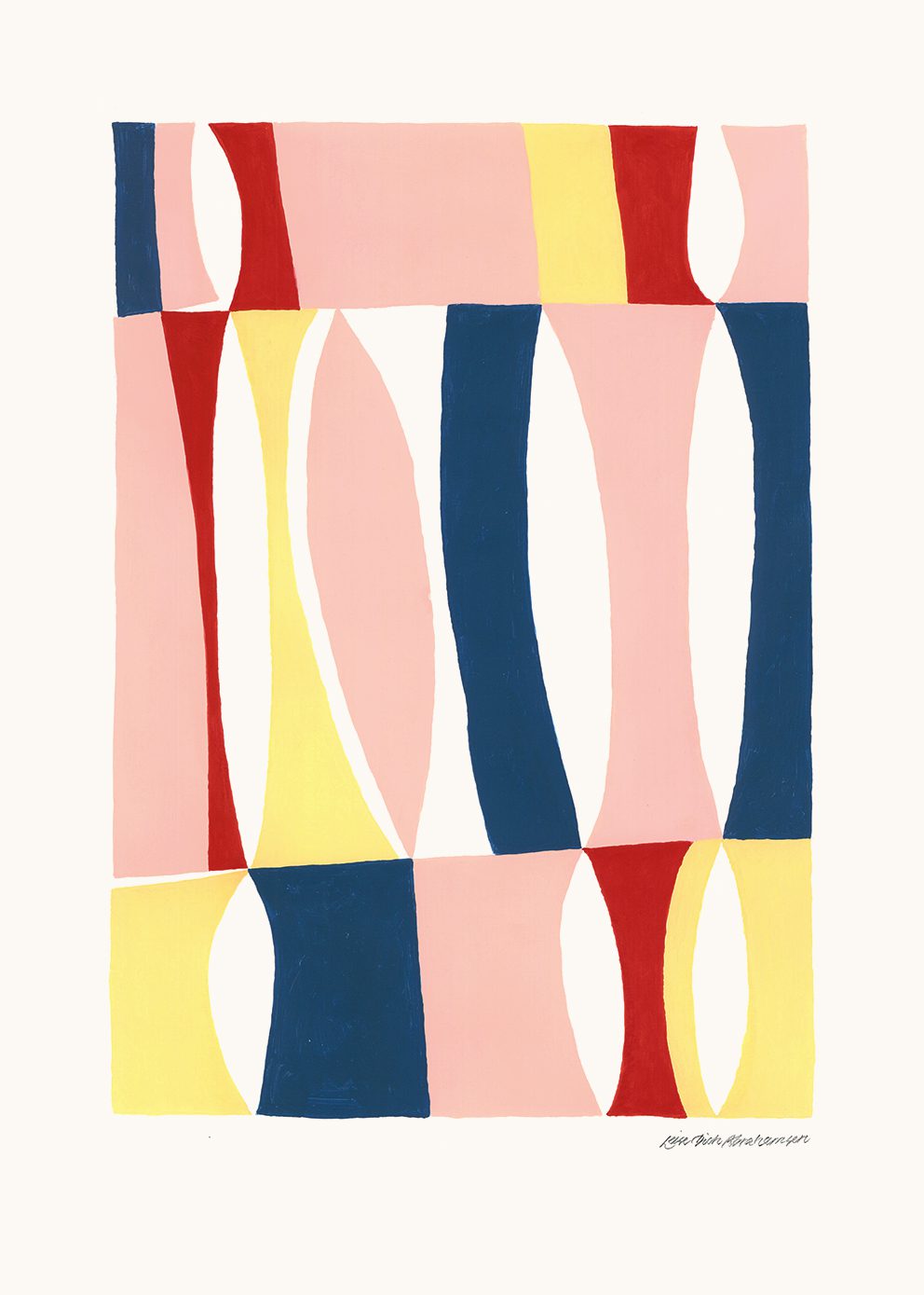 The Poster Club Art Prints Polka Kunstdruck 30x40 cm bunt