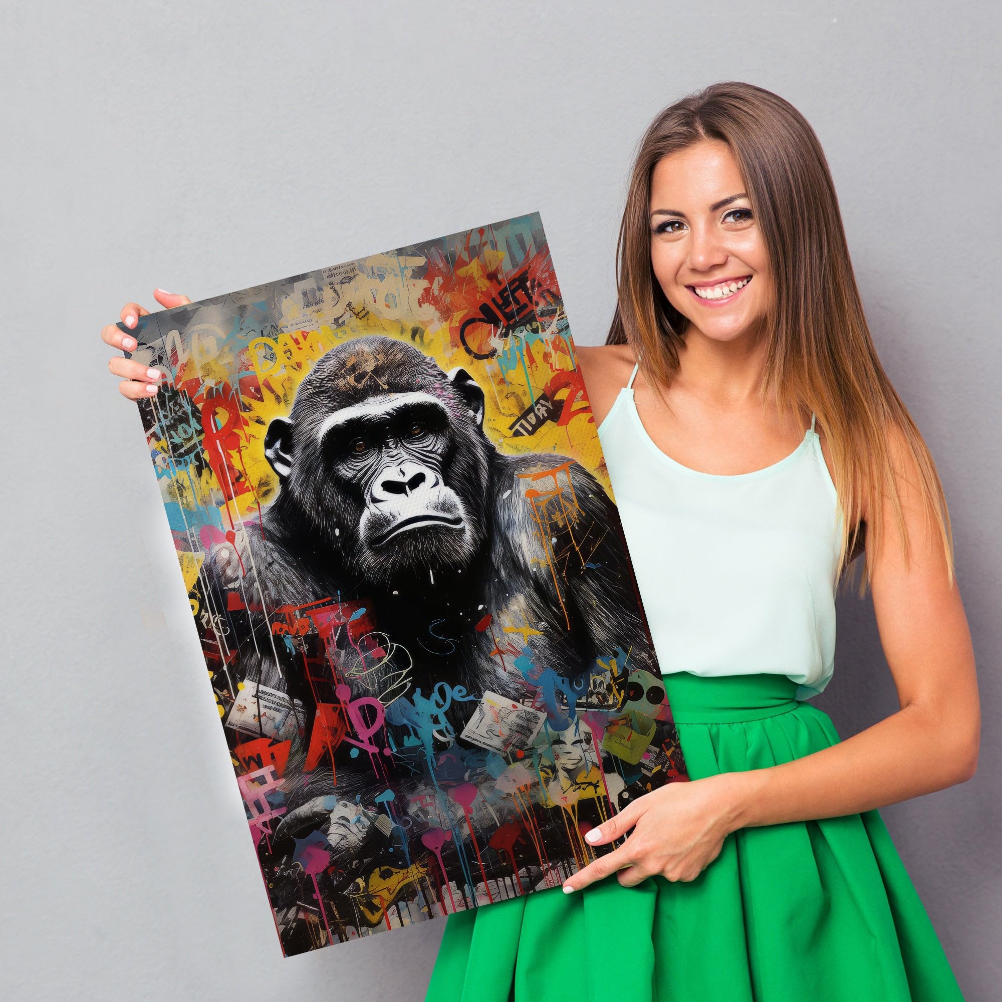 Hustling Sharks Wandbilder Gorilla Money Wandbild 30x45 cm