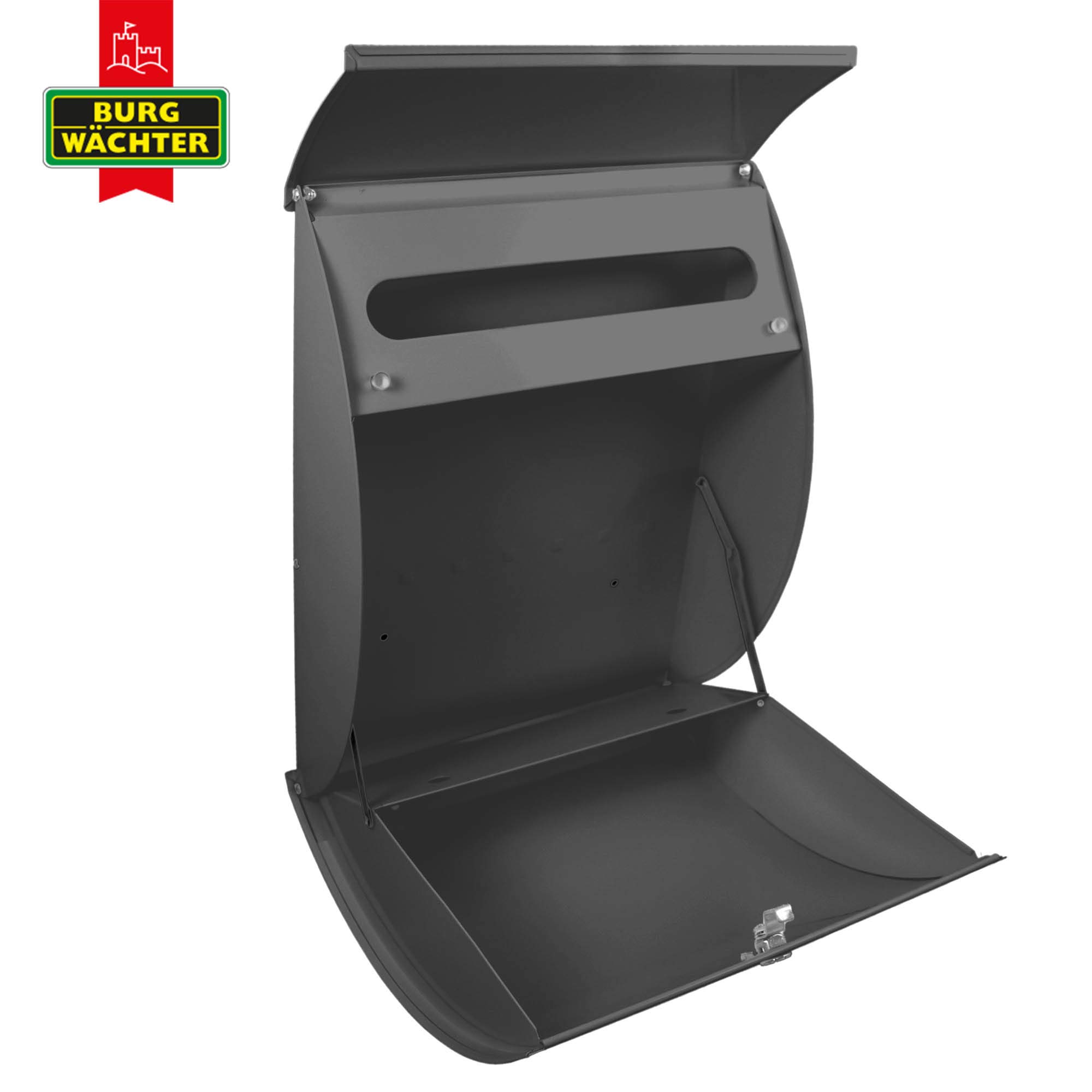 Banjado Briefkasten Riviera 46x33,5x13cm Dackel Anthrazit A4