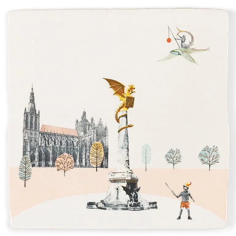 Storytiles Delft Blue Sprookjesachtig Den Bosch Fliese S 10x10 cm