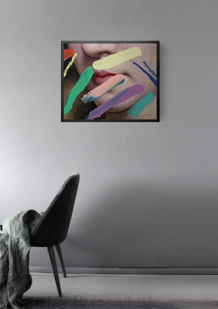 Mineheart Pastel Marks Poster Lippen Pastell 30x41 cm