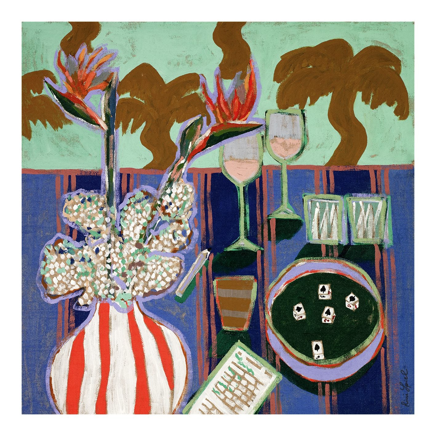 The Poster Club Art Prints Yatzy Poster 50x50 cm grün