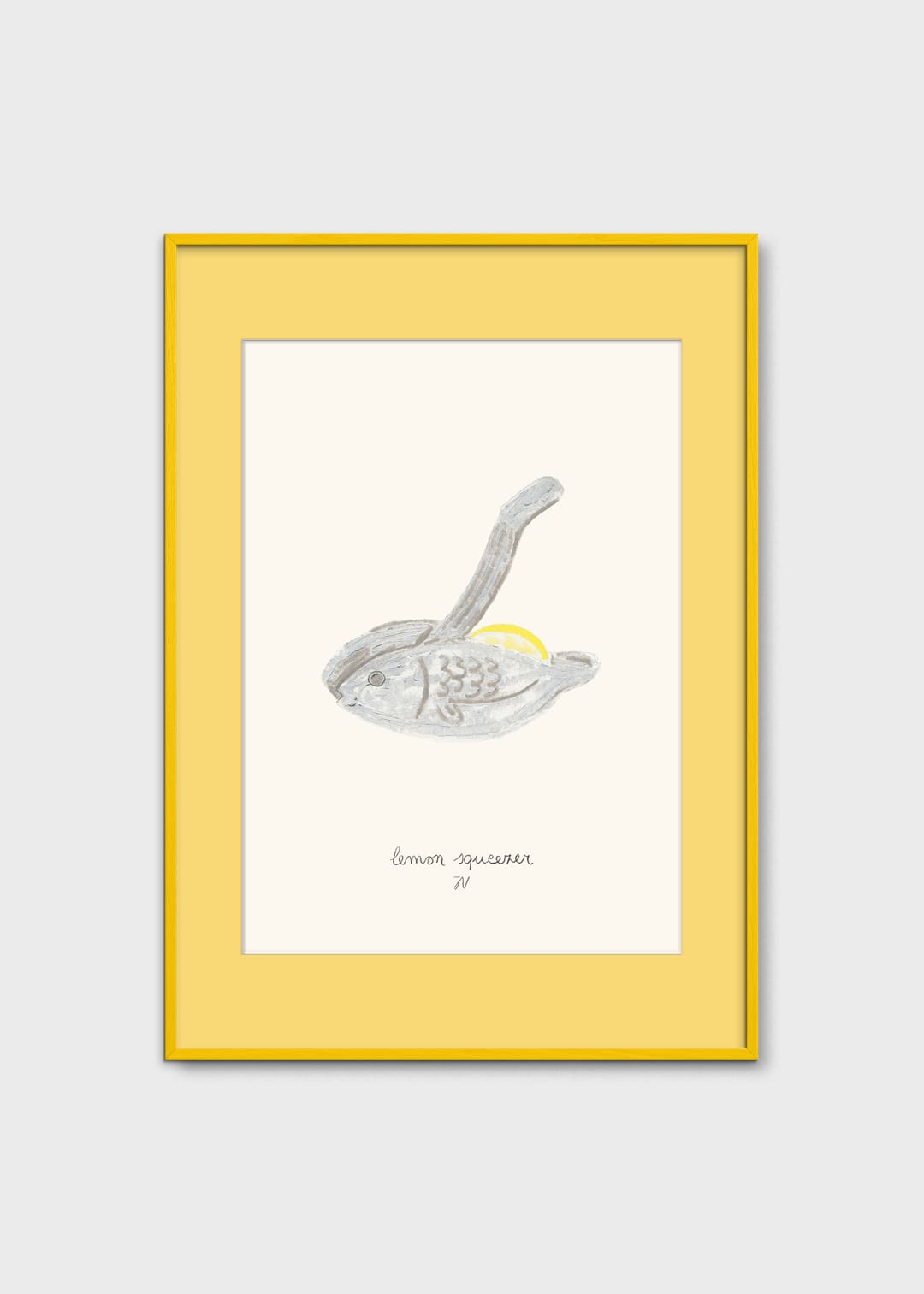 The Poster Club Art Prints Lemon Squeezer Poster 30x40 cm gelb