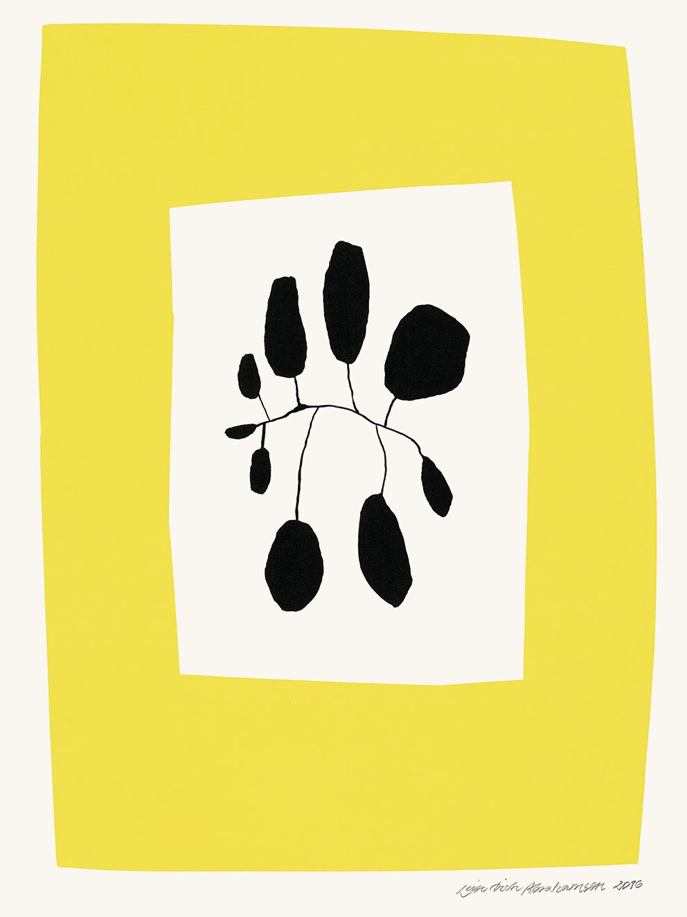 The Poster Club Yellow Area Poster 30x40 cm gelb