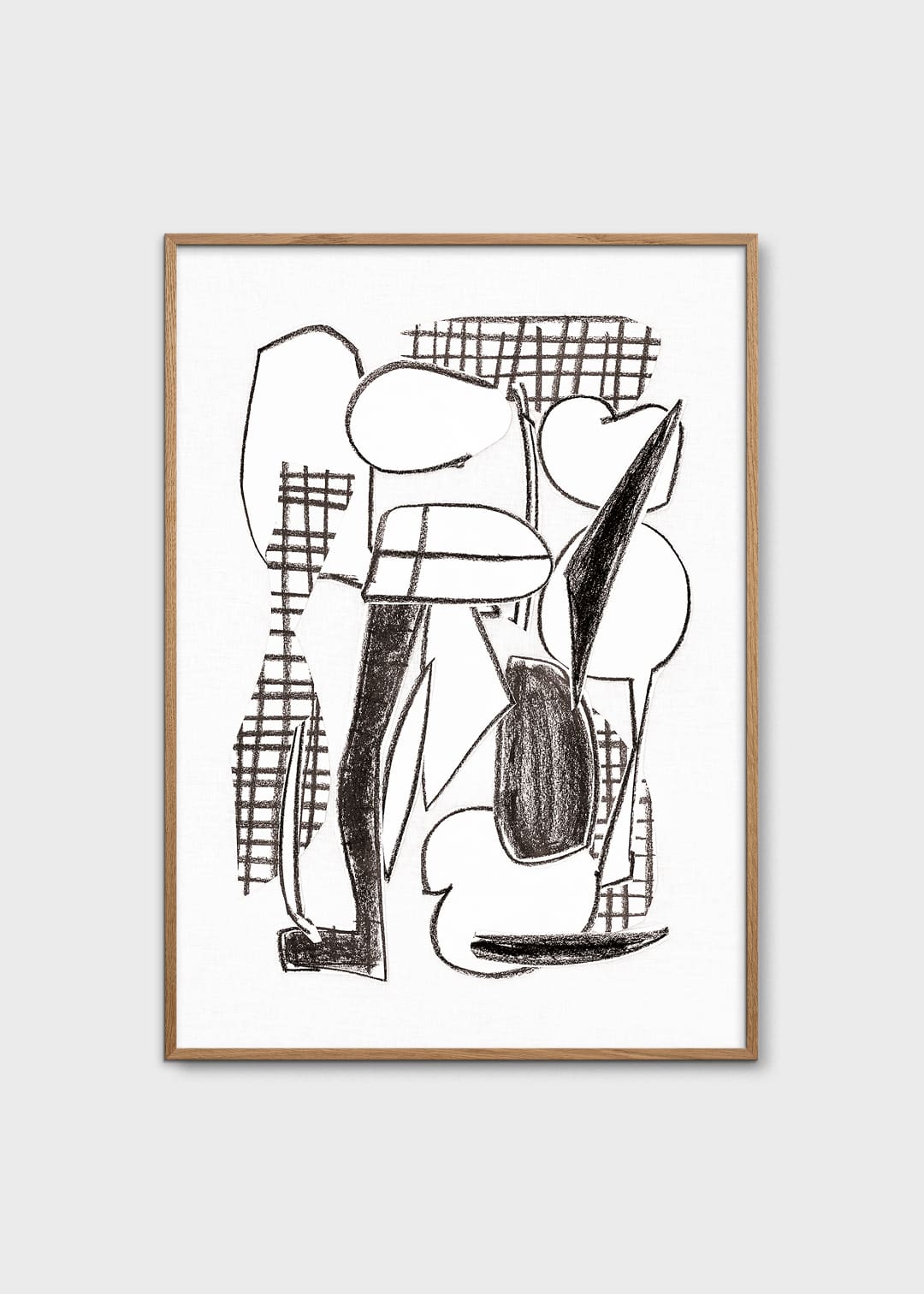 The Poster Club Art Prints Cartoon Poster 30x40 cm Schwarz-Weiß