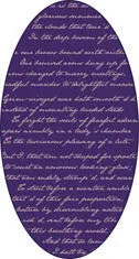 Mineheart Rugs Richard III Oval Teppich Amethyst Text