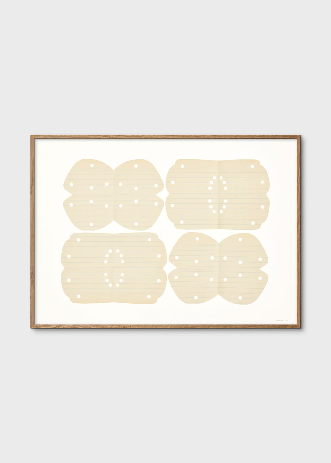 The Poster Club Art Prints Lace No. 153 Poster 30x40 beige