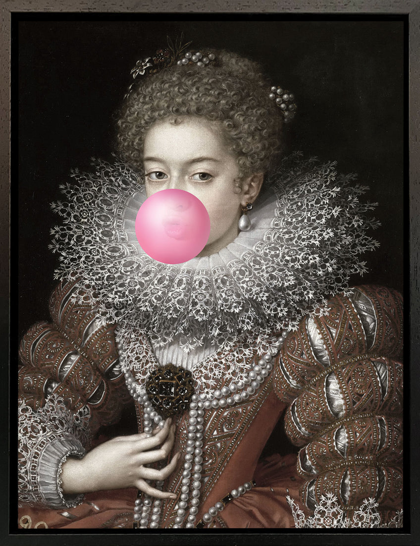 Mineheart Bubblegum Portrait 3 Leinwandbild 21x30 historisch